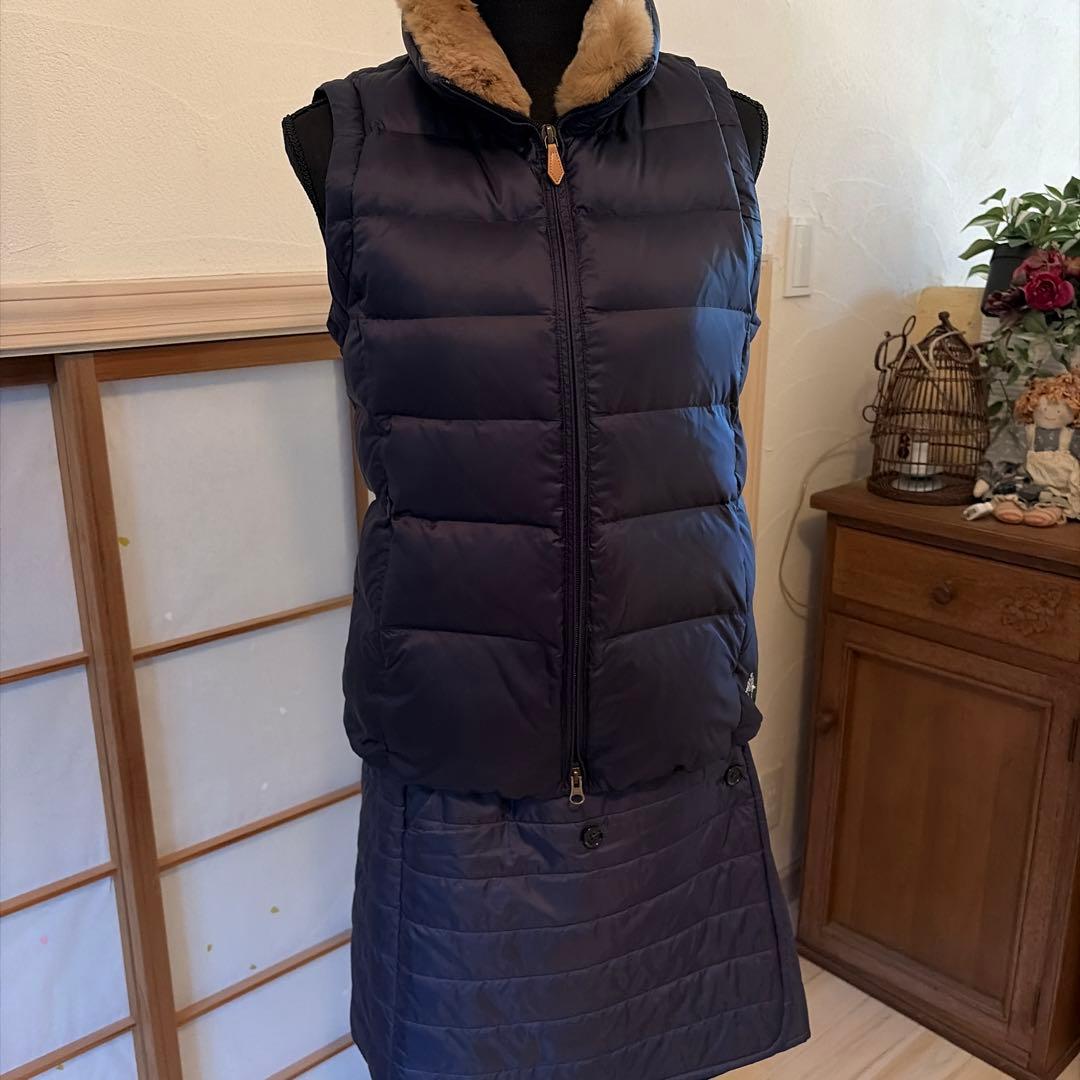 Paul Stuartゴルフ　ツーウェイダウンジャケット&巻きスカート