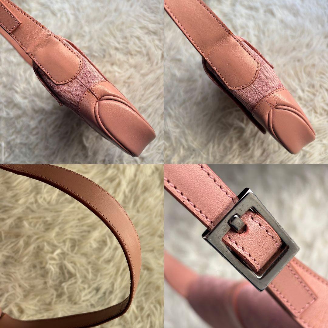 【激レア 良品】グッチ　ワンショルダーバッグ　ジャッキー　GG柄　ピンクベージュ