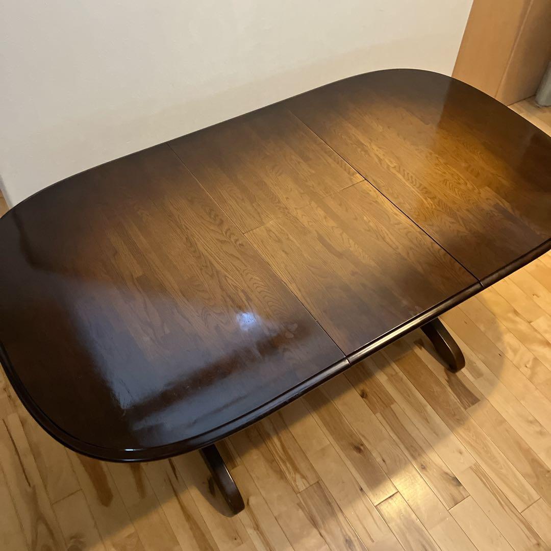 美品 飛騨産業 キツツキ HIDA エクステンション ダイニングテーブル 拡張