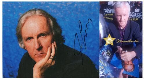 直筆サイン入り写真 ジェームズ・キャメロン アリータ/フレームなし/SA