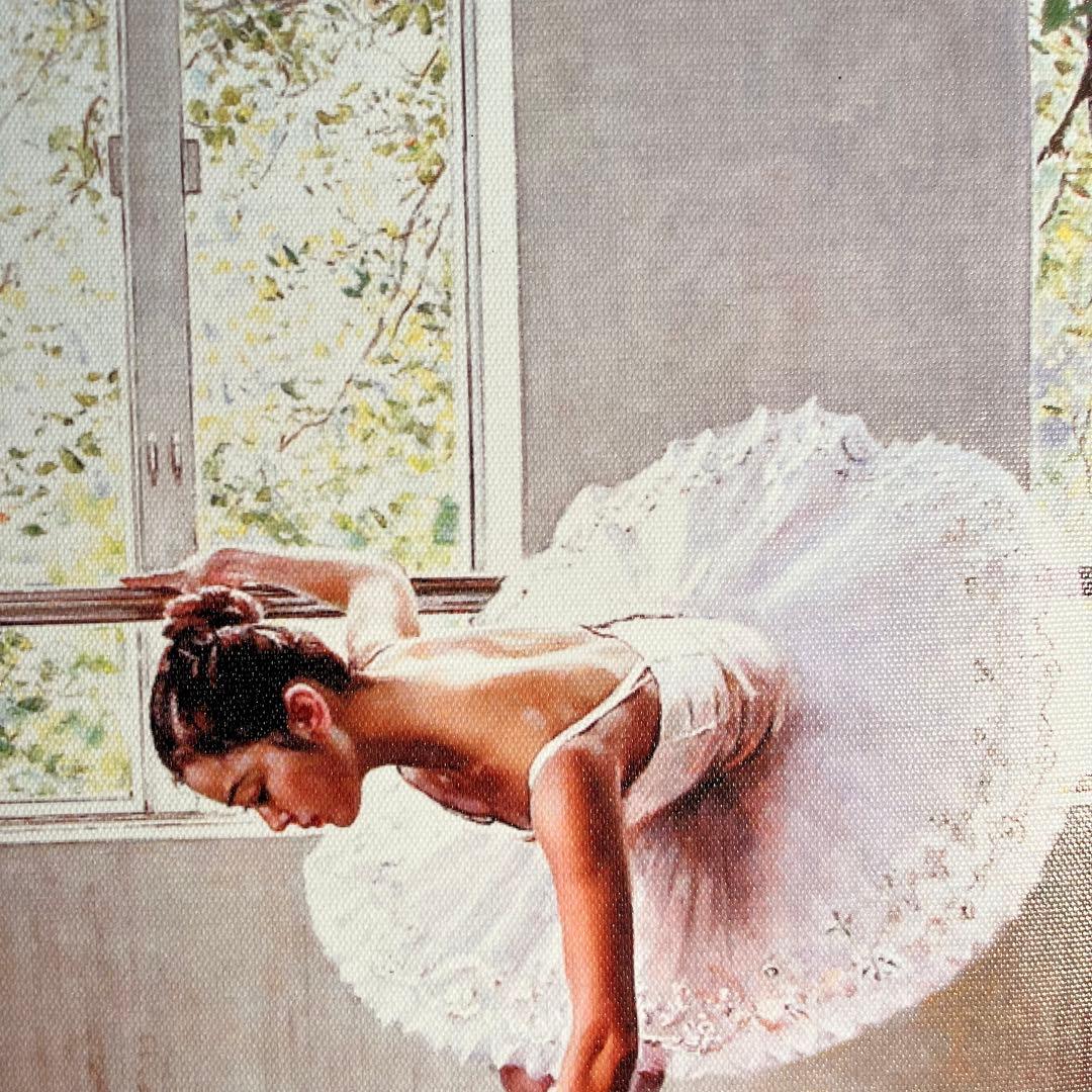 キャンバスプリントアートバレリーナ 絵画 額付き インテリア