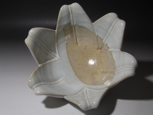 ☆　12代田原陶兵衛　菓子鉢　久田流　十二代　尋牛斎花押☆y368