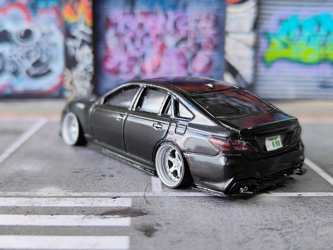 トミカ改造 トヨタ 220クラウン VIP仕様 ☆深リム ☆ホットウィール