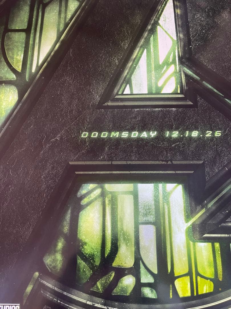 映画館用両面印刷ポスターUS版:アベンジャーズ/ドゥームズデイ マーベル