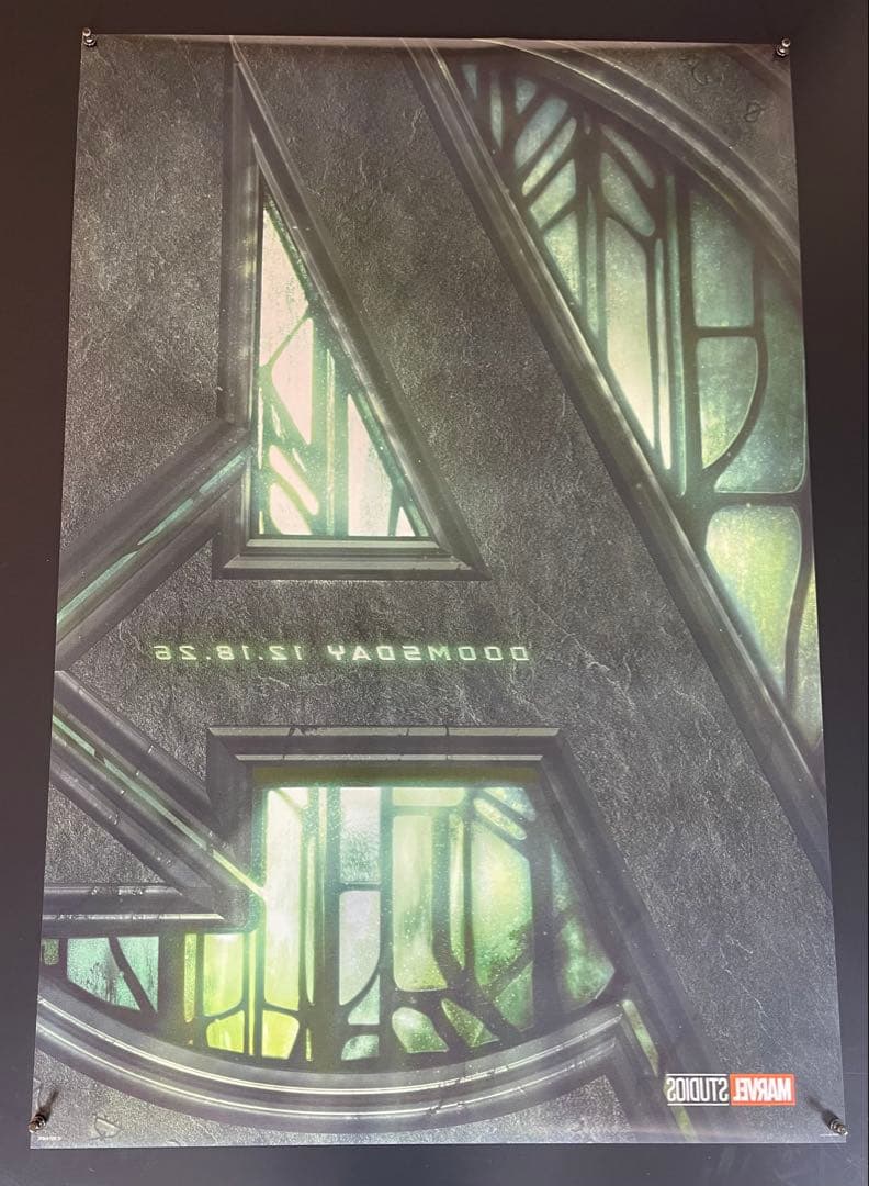 映画館用両面印刷ポスターUS版:アベンジャーズ/ドゥームズデイ マーベル