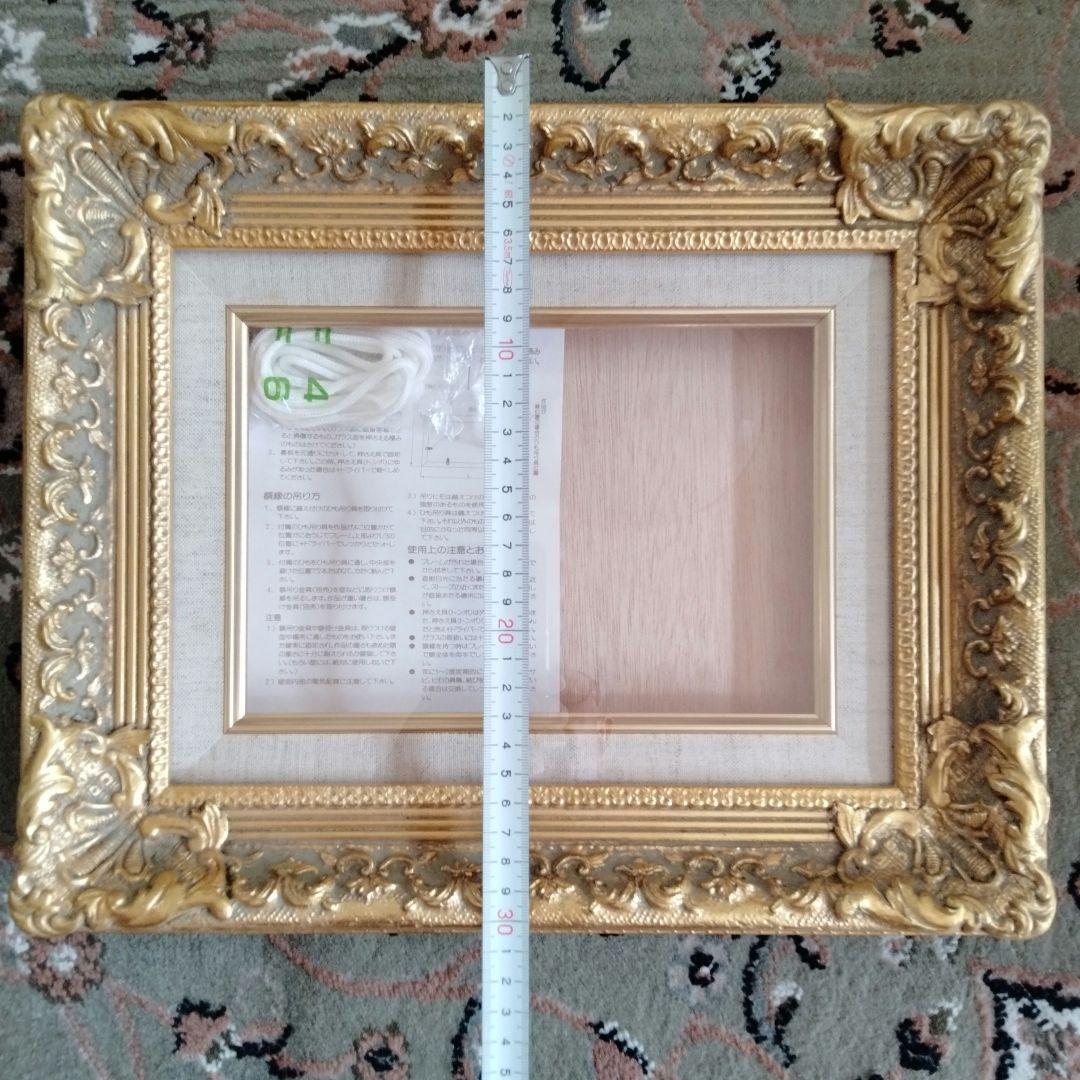 最高級油絵額縁ゴールド箔押し日本製西洋風定価¥25000　S M号額縁新品未使用