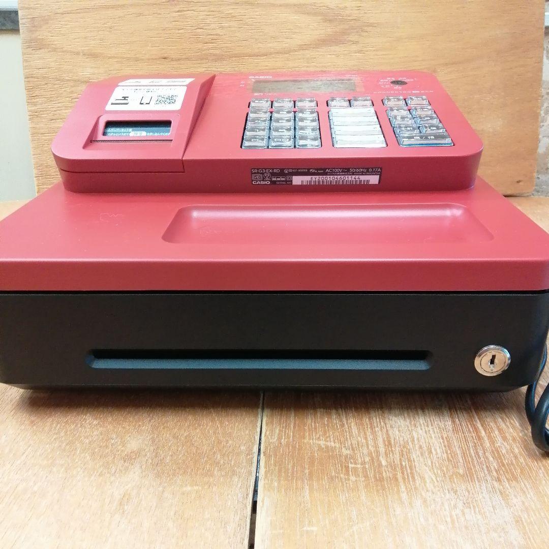 ほぼ未使用】CASIO SR-G3 EX レジスター レッド Bluetoothレジスター 4