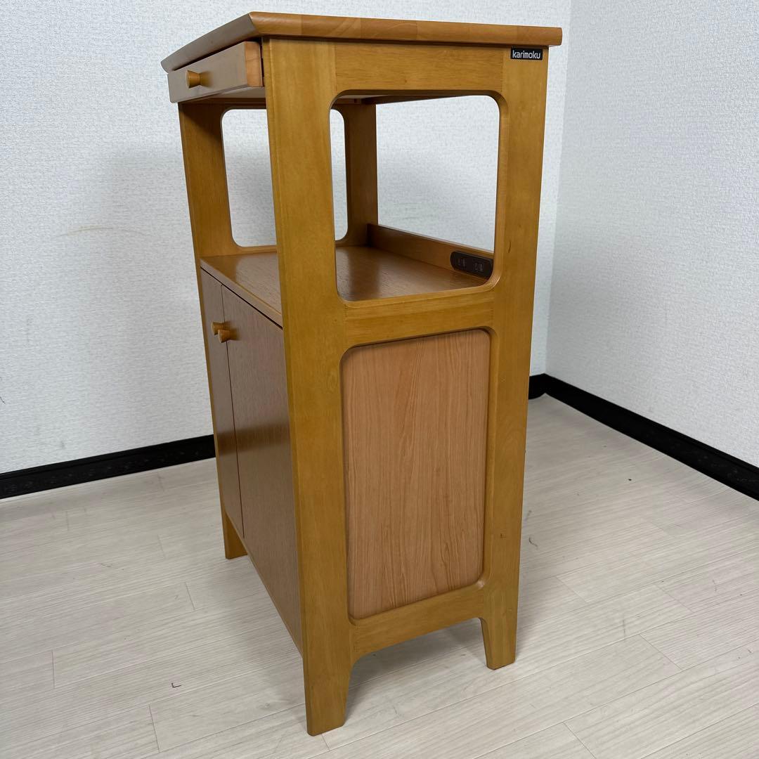 カリモク 電話台 TEL台 FAX台 サイドテーブル コンセント2口 i4