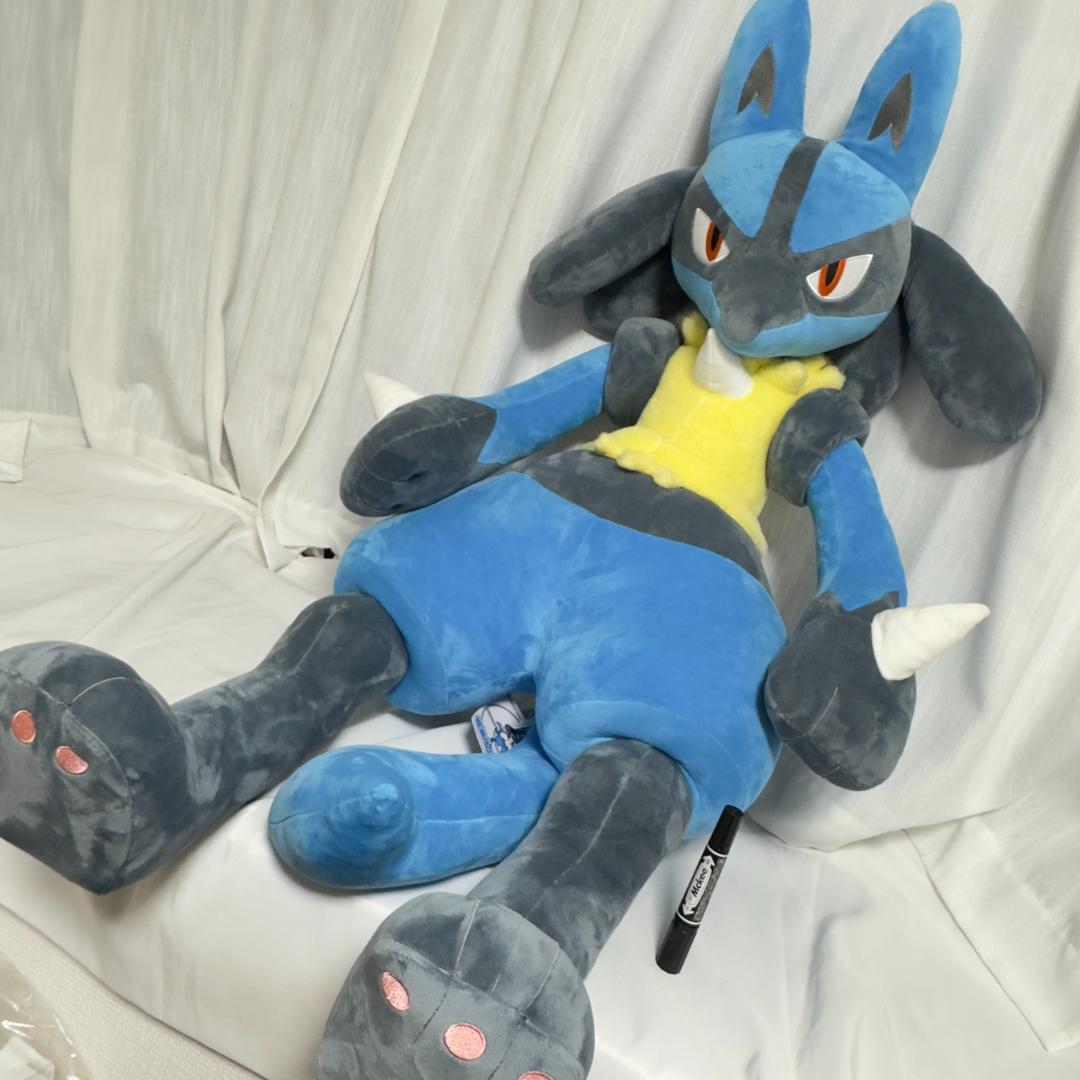 タグ付き 美品 ポケモン ルカリオ 等身大ルカリオ ぬいぐるみ タグ付き