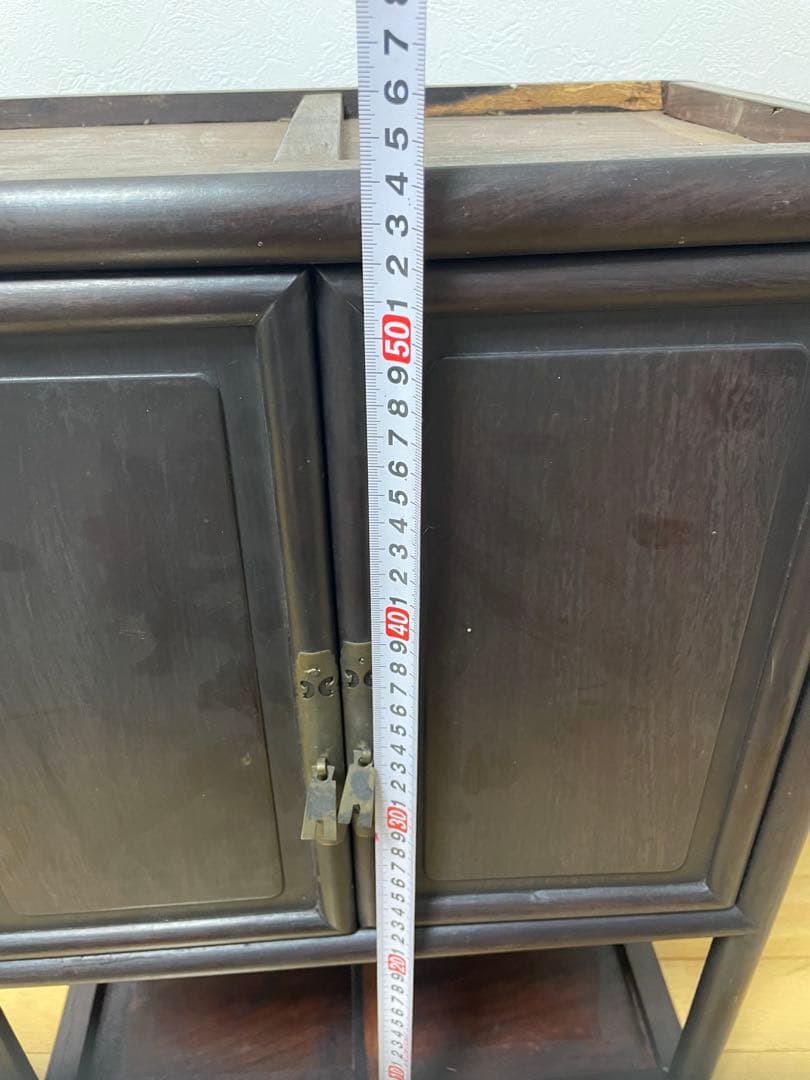 ナ*コ様 木製/漆塗/観音開き/茶箪笥/木工芸/時代/骨董/古美術/茶道/