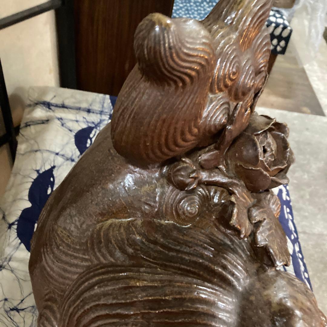 古備前骨董美術品珍品年末大売り出しです❣️希少ボタン獅子銘有り❣️