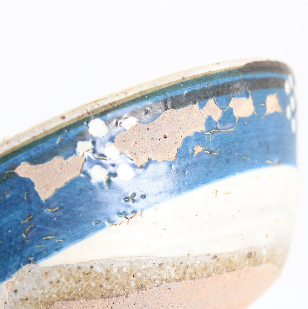 中国 磁州窯絵高麗平鉢 斑点文 茶碗 AT679