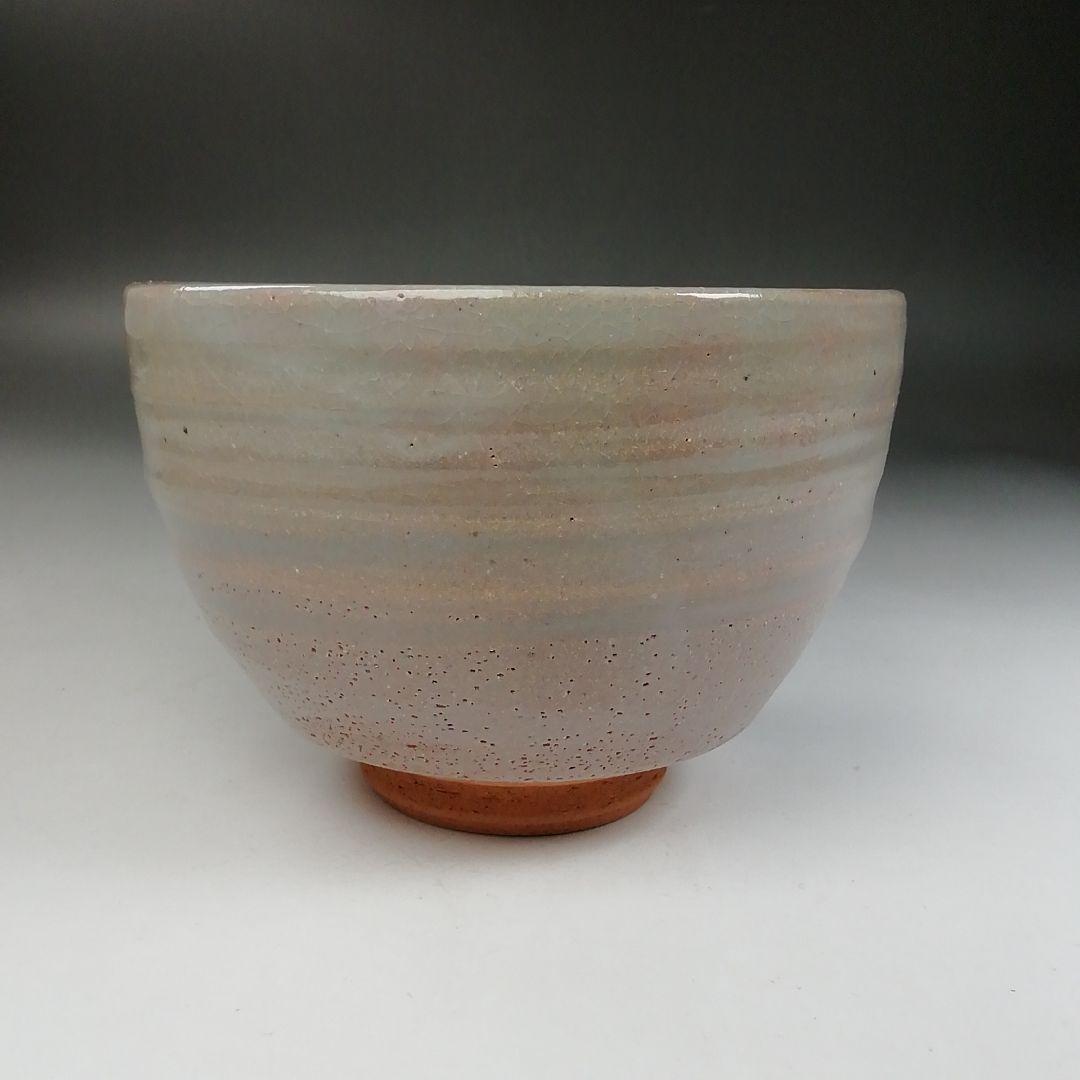 W140 茶碗 『灰志野』『御題 森』『寺田美山 作』 共箱 抹茶碗