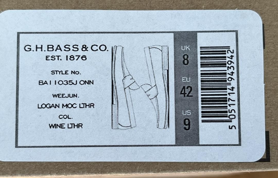 ★たか様　G.H.BASS WEEjUNS ローファー／ワイン色 サイズ９/ D