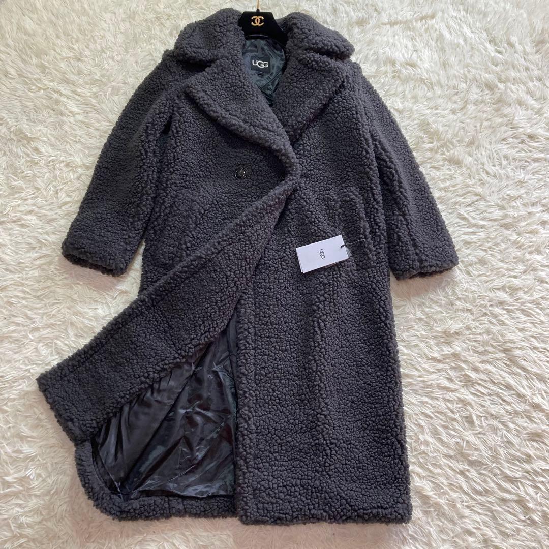 美品】UGGテディベアコートインクブラック