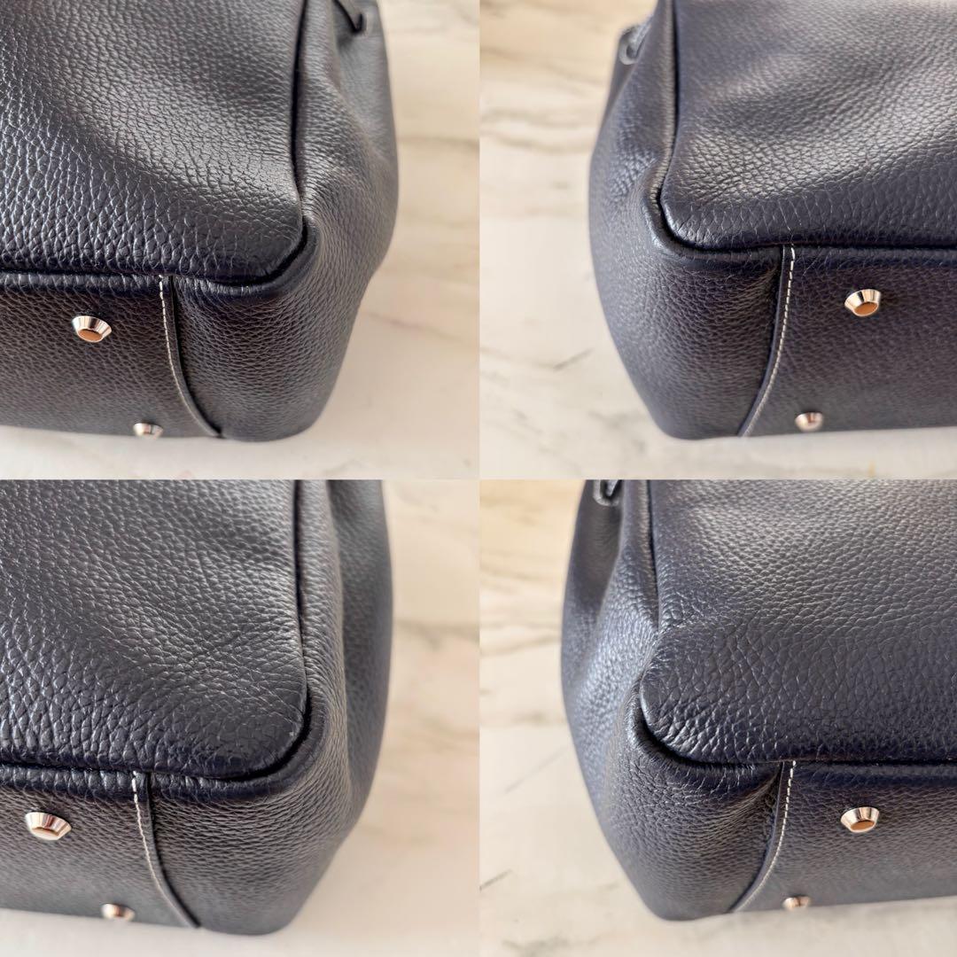 極美品 傳濱野 ミーティア レザートートバッグ