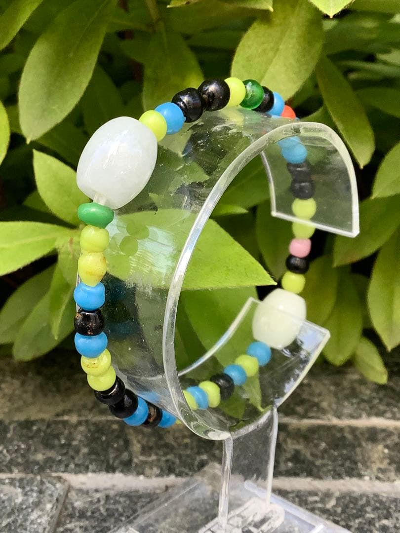 蔵出‼️ガラス玉 日本製超アンティークとんぼ&糸魚川翡翠樽型