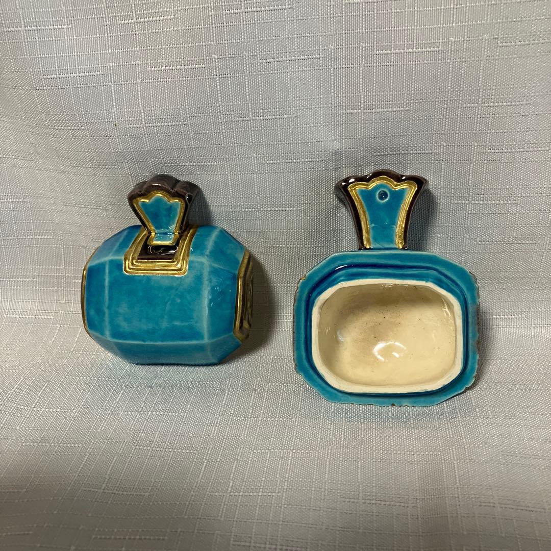 茶道具 中村翠嵐 香合 『小槌』 交趾焼