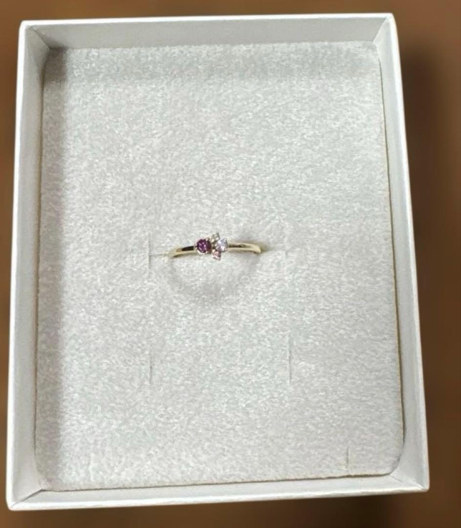 最終特価Jewel closet by L&Co.K10カラーストーンリング9号