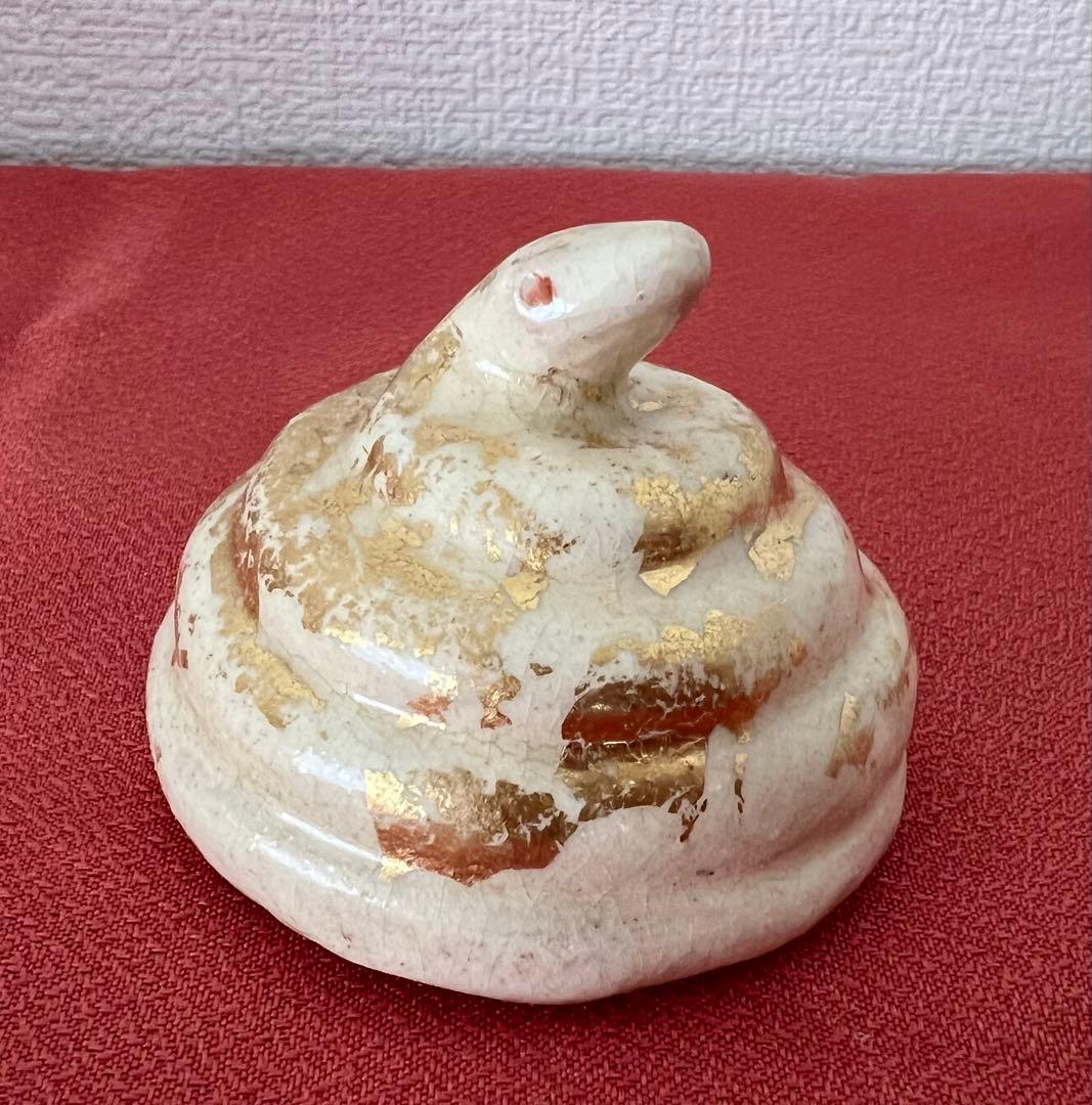 京焼 六代 清水六兵衛 干支 巳玉置物 共箱 共布有り 縁起物 - メルカリ