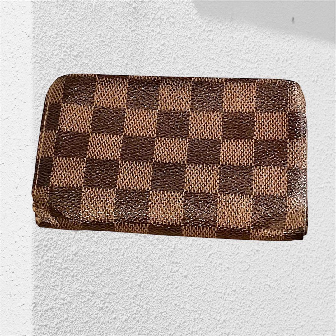 ルイヴィトン ポルトモネ ビエ ヴィエノワ ダミエ エベヌ 2つ折り財布