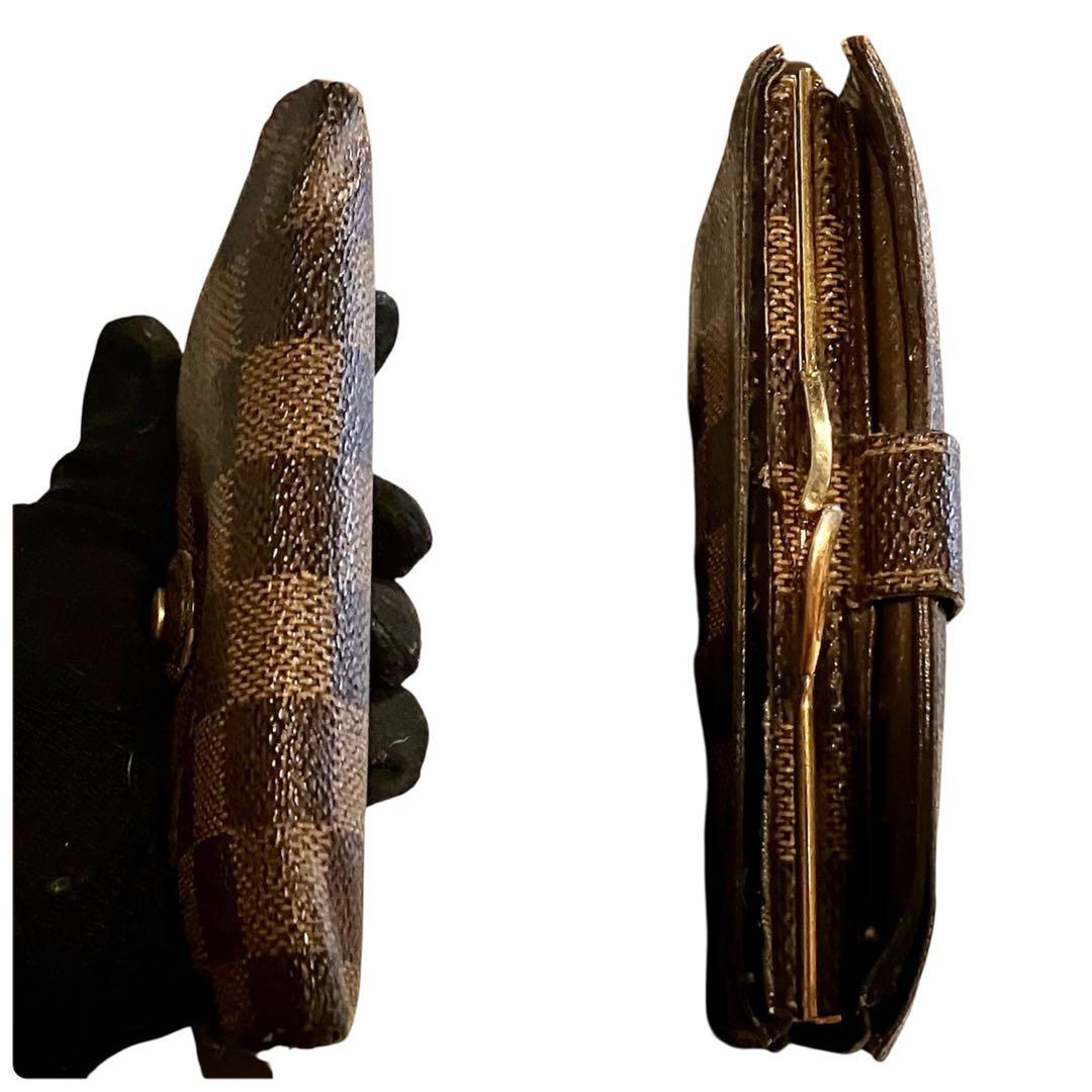 ルイヴィトン ポルトモネ ビエ ヴィエノワ ダミエ エベヌ 2つ折り財布