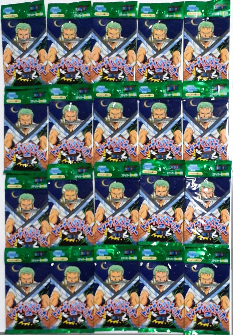 当時物 ワンピース トレーディング ステッカー2 未開封パック