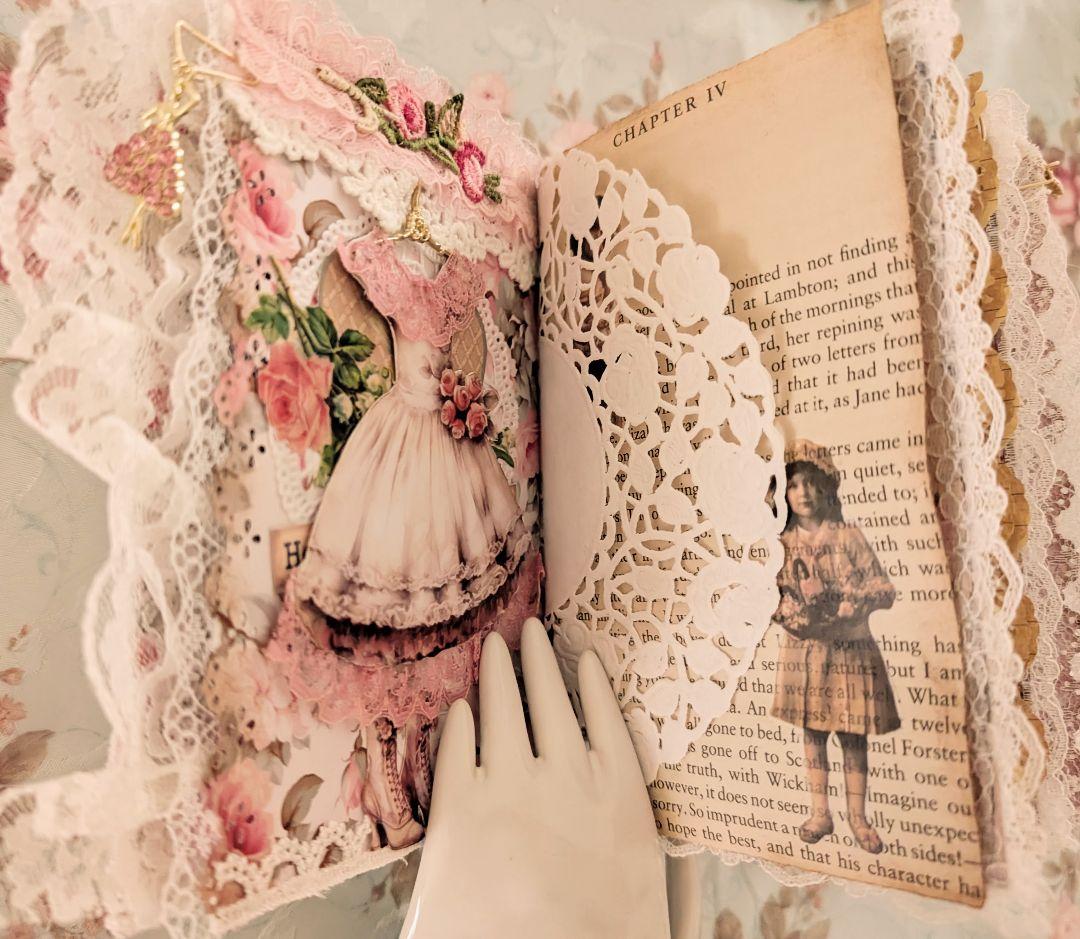 薔薇とレースのロマンチックスィートジャンクジャーナル*Brilliant*