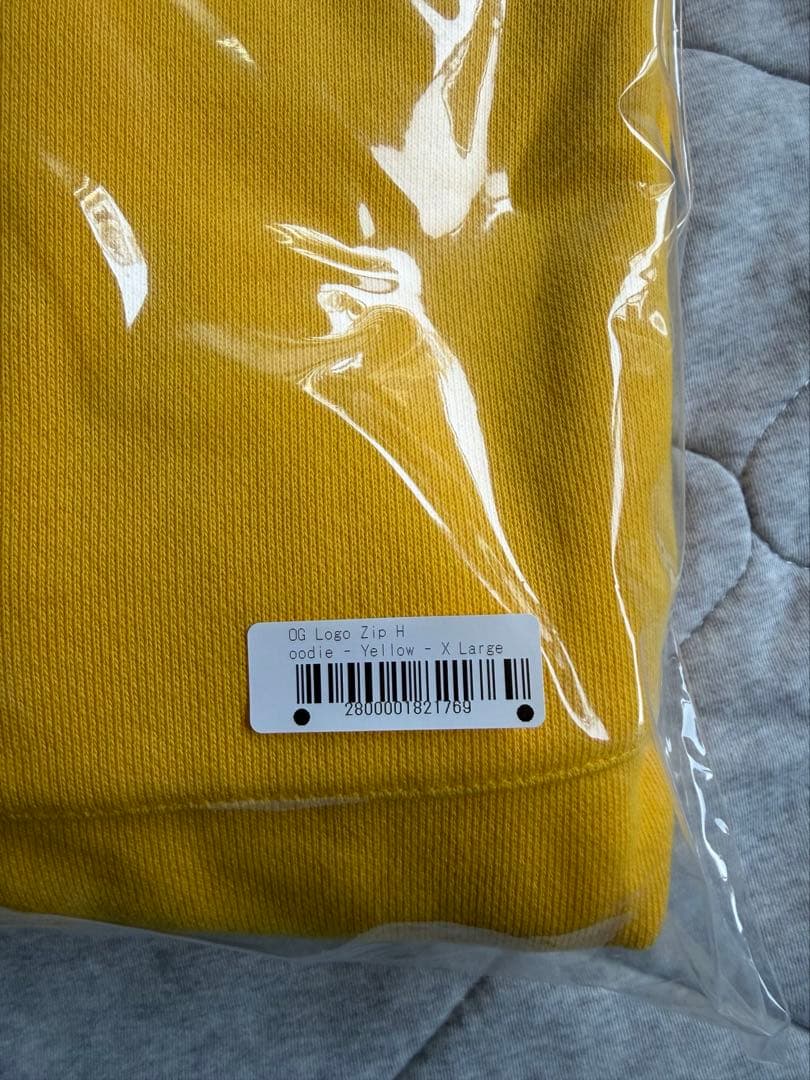 【新品未使用】BoTT OG Logo Zip Hoodie yellow