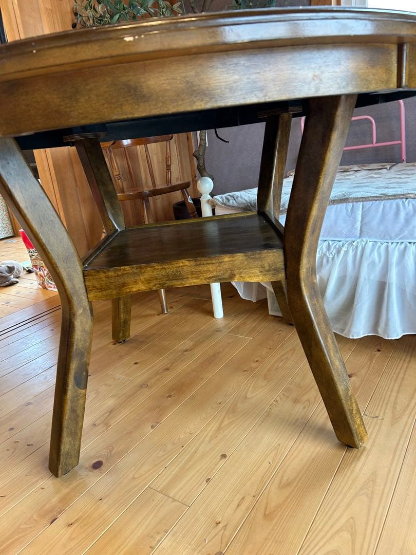 店舗　アメリカ製　アンティーク　円形ダイニングテーブル　引き取り専用