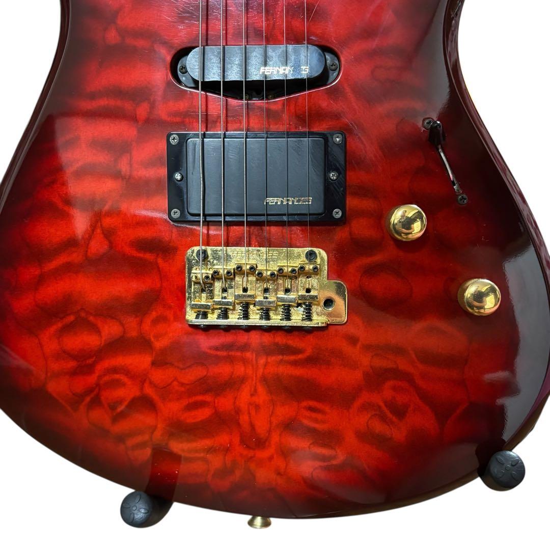 FERNANDES FGZ-400 キルトメイプル レッド エレキギター - メルカリ