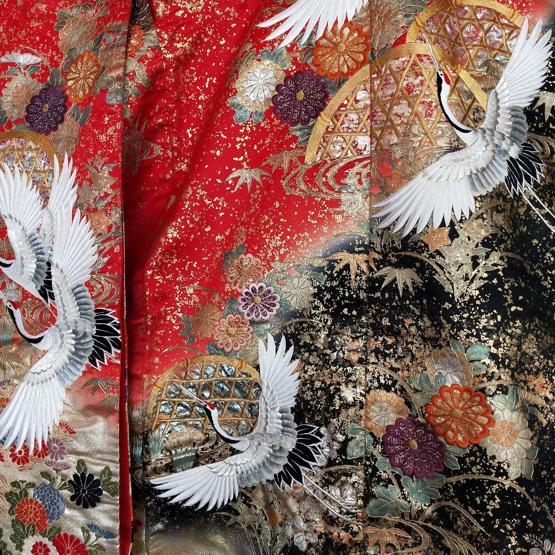 b60 正絹 色打掛 唐織 豪華 花嫁衣装 ウエディング ほぼ未使用極美品