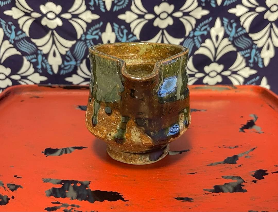 大嶺實清氏作 緑釉片口