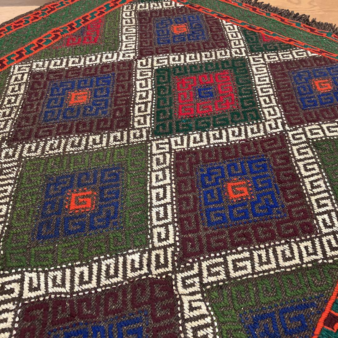 アンティーク 塩袋 トライバル キリム ジジム織物 ビンテージ 手織り