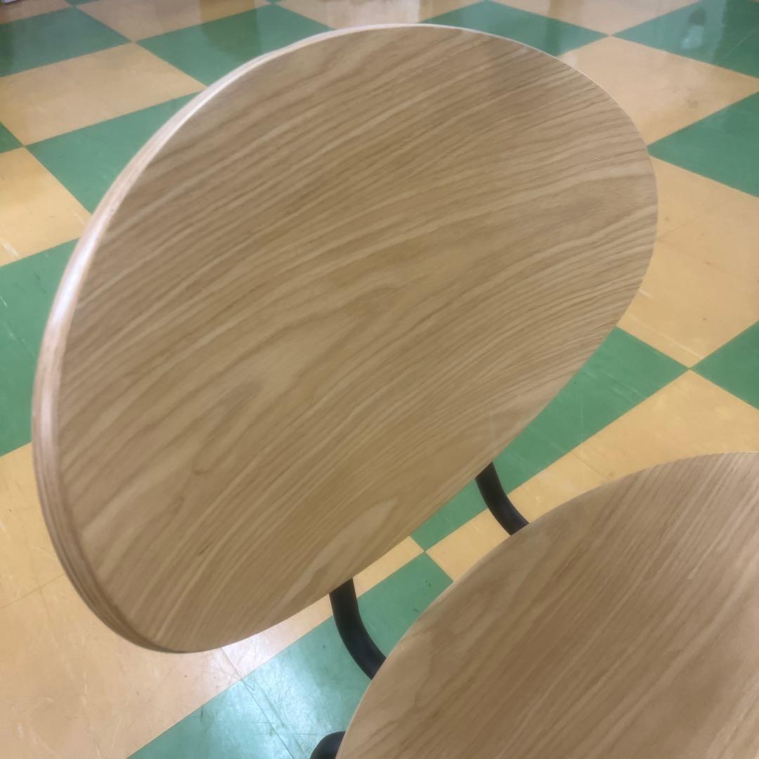 105 KANADEMONO 円形木製ダイニングテーブル