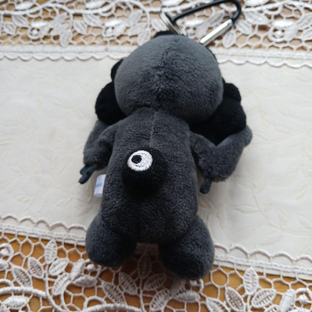 黒ミャクミャク カラビナ付き 約14cm