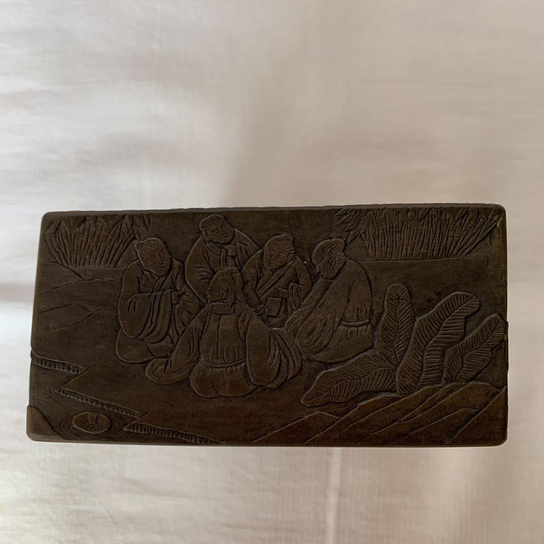 中国澄泥硯（ちょうでいけん）書道具 水墨画・仮名・細字・写経等に