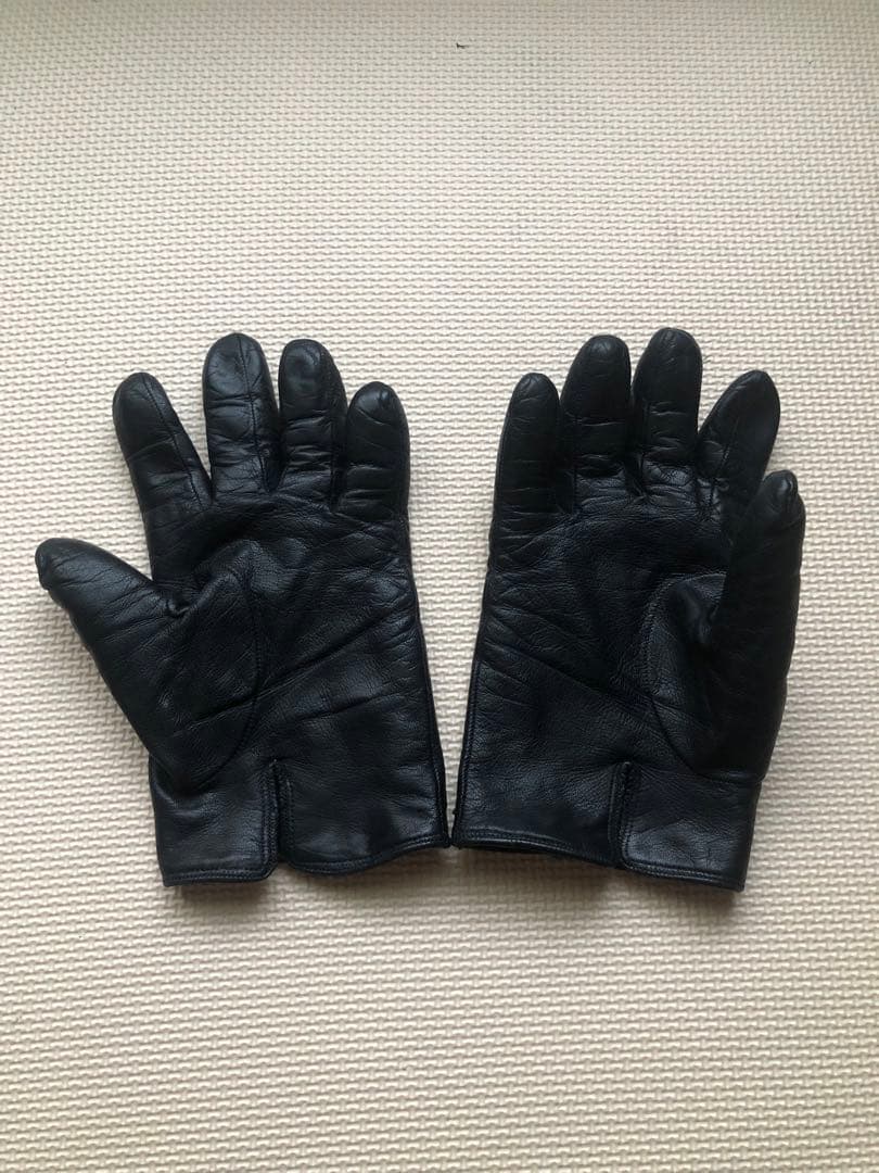 Melora メローラ ナッパレザー カシミア ブラック グローブ 手袋 7.5の