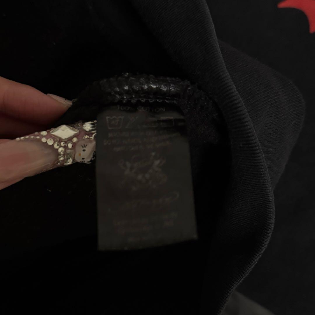 エドハーディー 十字架デザイン パーカー スカル ジップパーカー