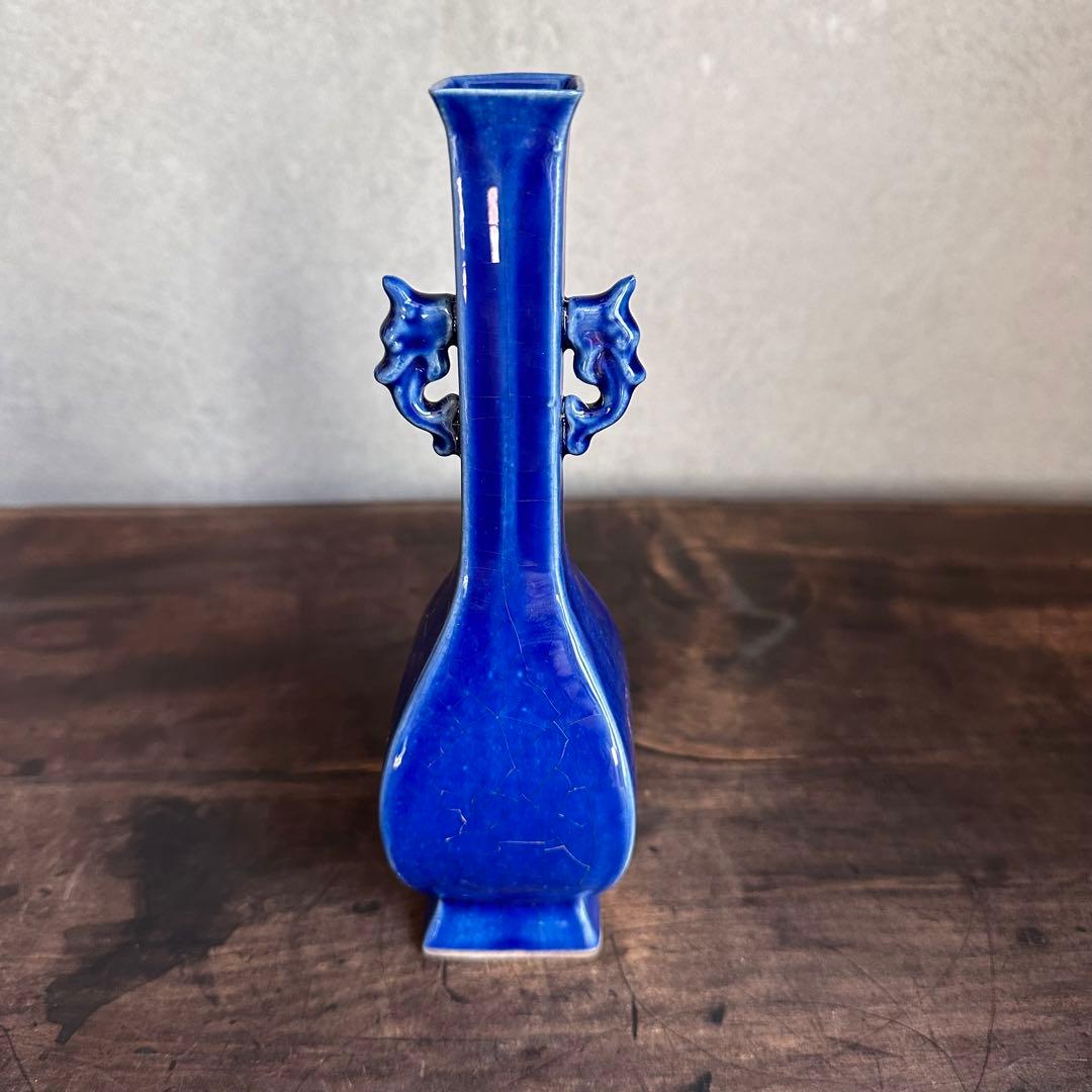 中国美術古銅製骨董品中国花瓶鉄製手彫り花瓶壺アンティーク