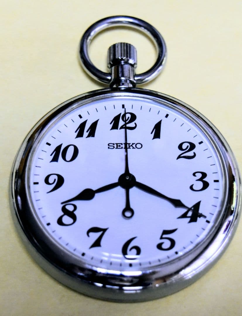 電池交換済・動作確認済~JR東日本 三鷹車掌区刻印済 SEIKO 懐中
