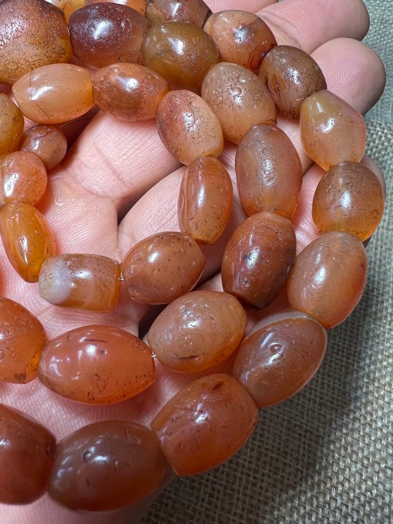 アンティーク】カーネリアンネックレス (1200〜1700年前) アクセサリー