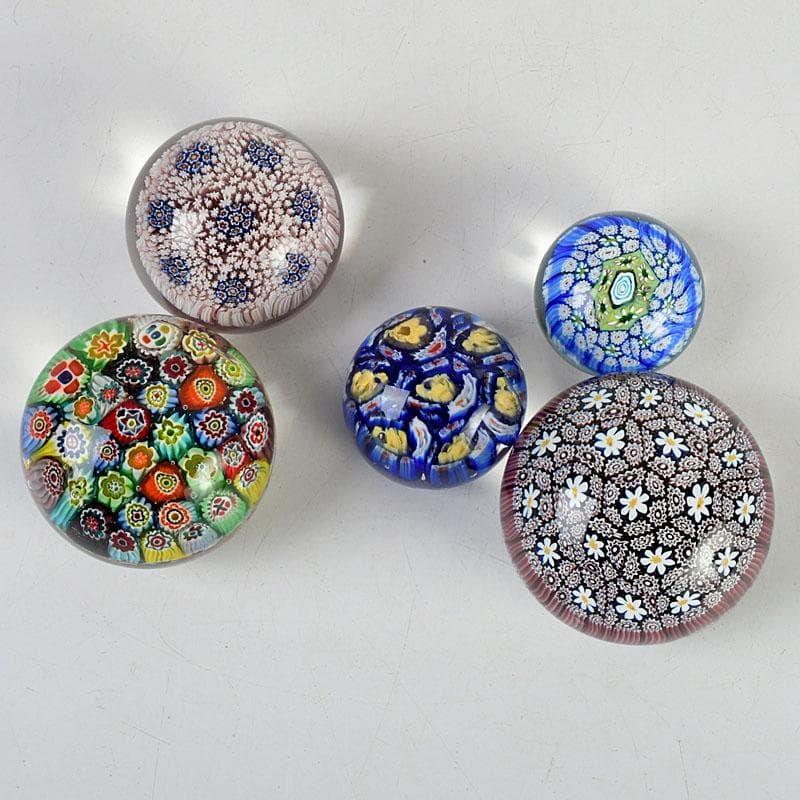 ムラーノガラス ベネチアンガラス ペーパーウェイト 5点まとめて V