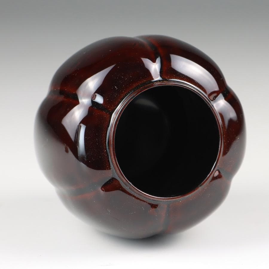 Y2888-3 茶道具 中村宗悦 如心斎好写 阿古陀茶入 共箱・仕