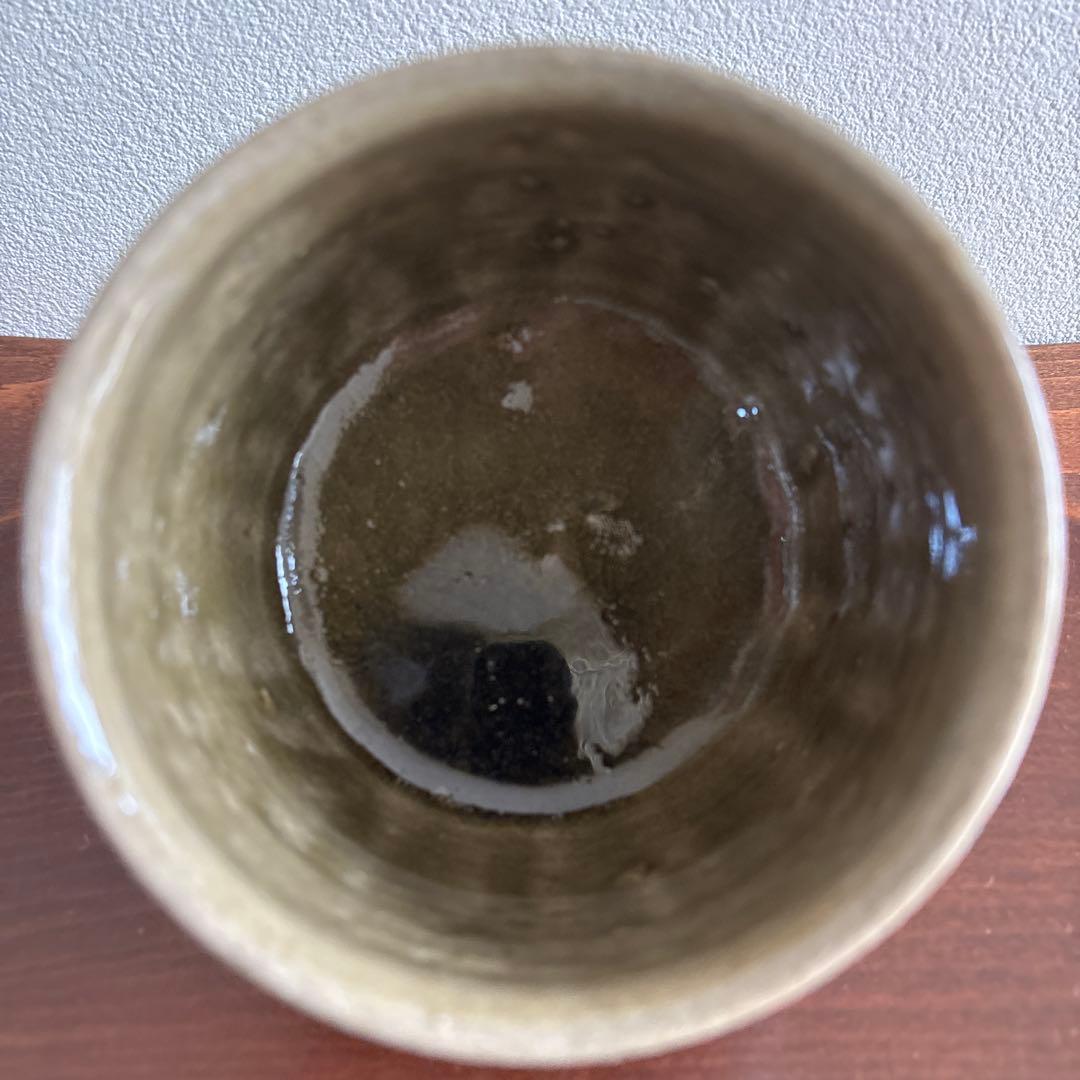 櫛掻　抹茶碗 民藝