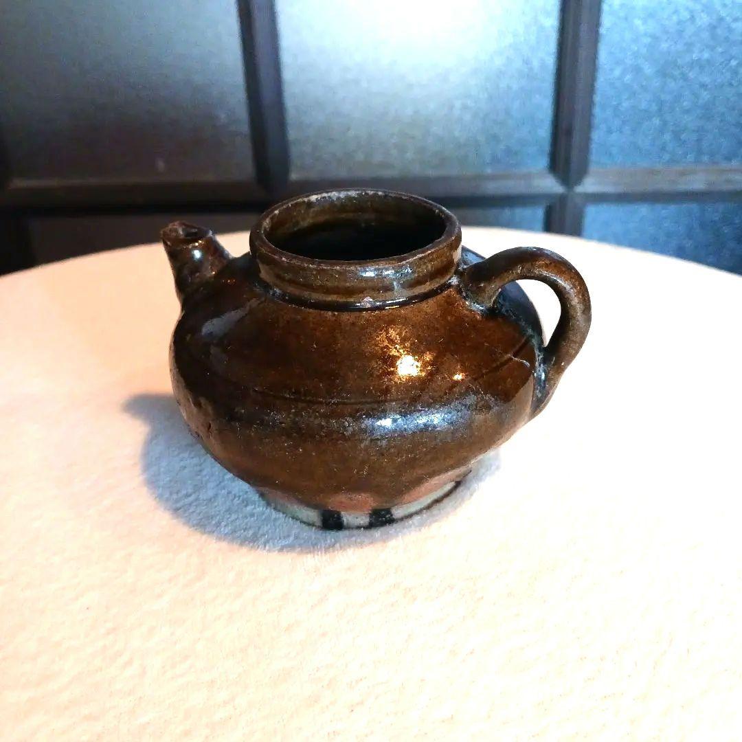 古瀬戸　飴紬水滴　江戸