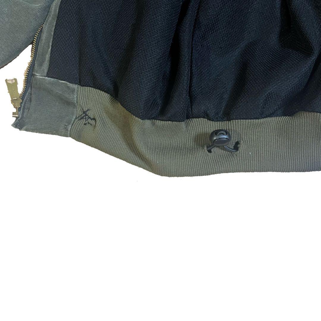 Carhartt アクティブジャケット J25 MOS 革パッチ モスグリーン