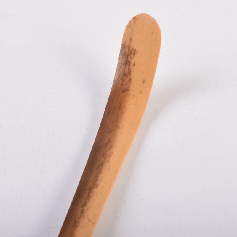 茶道具 宗竹作 茶杓 銘「唐錦」 前大徳 福本積應書付 共筒共箱 C 8442