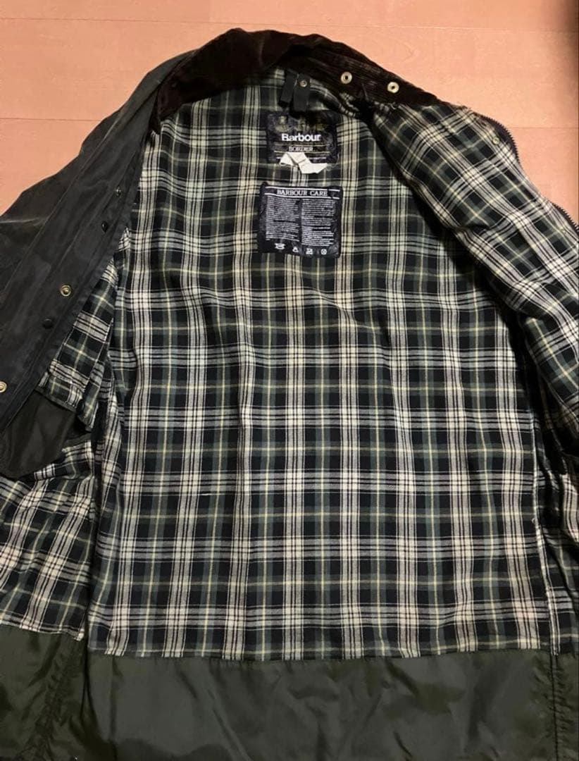 グ*ン様 Barbour borderボーダー　40 L セージ　グリーン　リプ