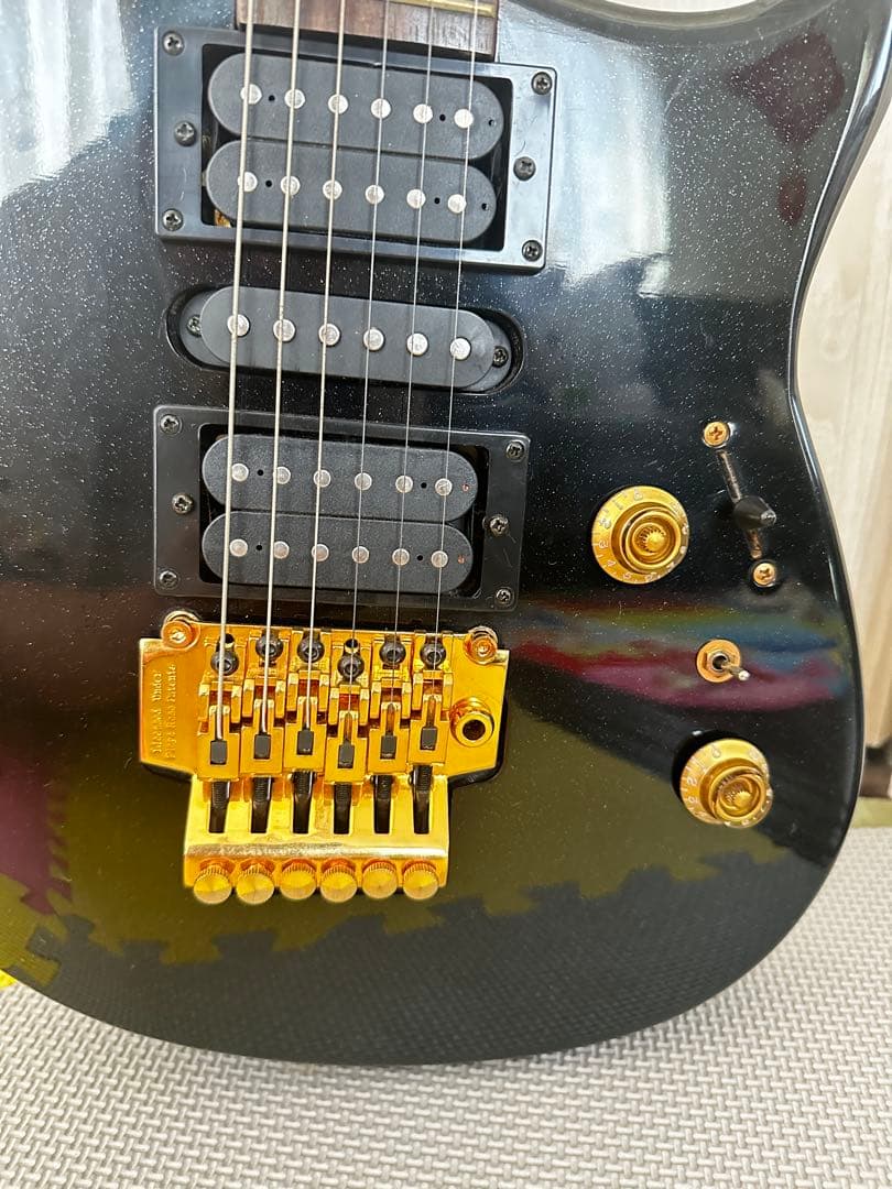 エレキギター ブラック 24フレット ハムバッカー